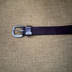 Fossil Men's Dark Brown Leather Belt